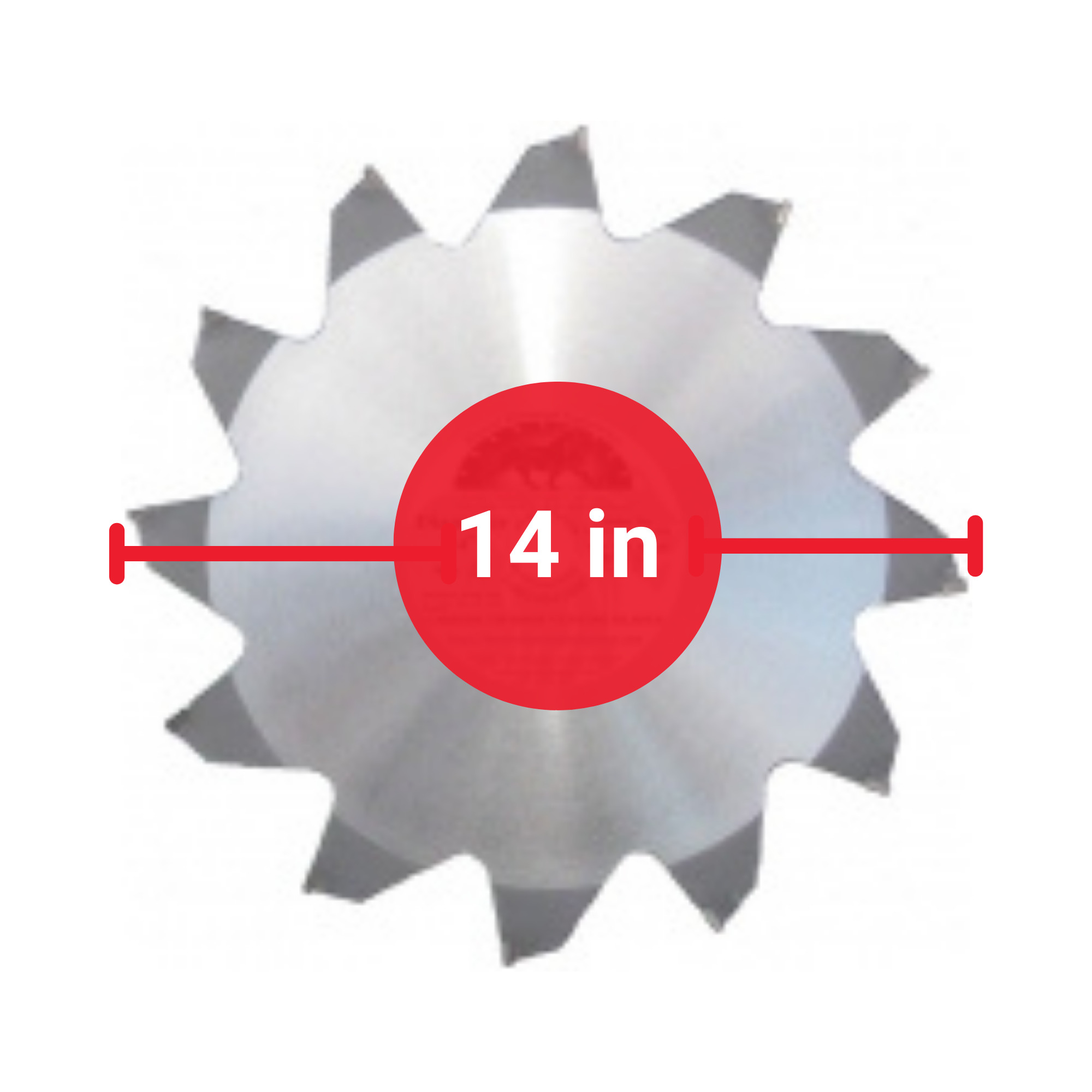 TrenchBadger Inc., 14in. Root Pruning Blade, Trencher, Digger, Excavator Blade, Use Singly, Model# TBP002-14